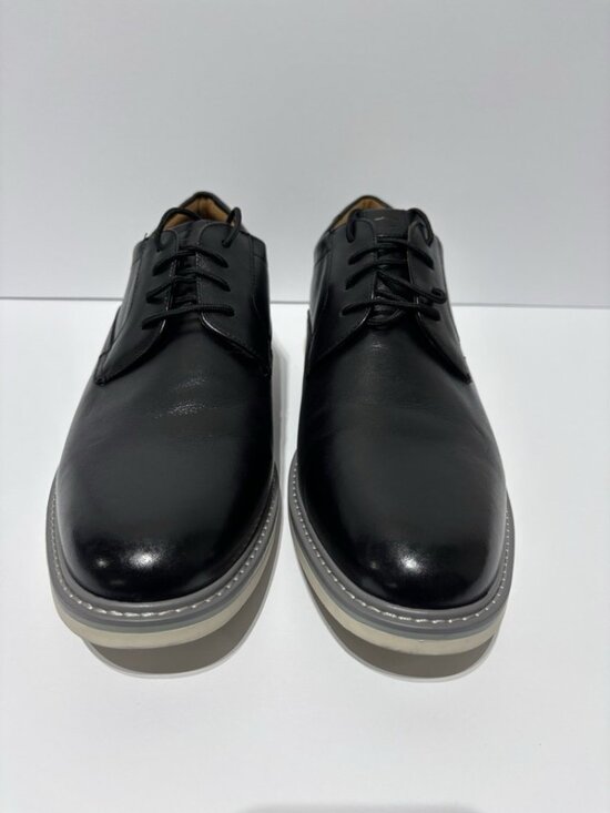 Florsheim Men’s Norwalk Plain Toe Oxford Black Leather, Size 14 M main image 4